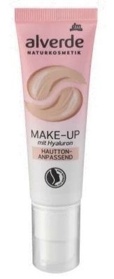 Alverde Hyaluron Foundation Make-up, 30ml - Hautfarbe Anpassung Fluid