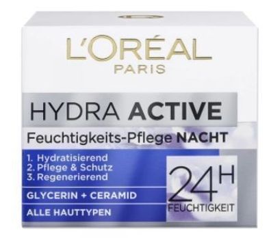 L'Oréal Hydra Nachtcreme - Intensive Feuchtigkeit, 50ml