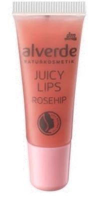 Alverde Wildrosen Lipgloss, 8ml: Schimmernder Glanz fér Ihre Lippen in zartem Rosento