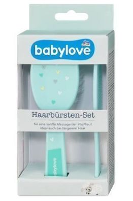 Babylove Babyhaarpflege-Set, sanfte Haarpflege fér Neugeborene und Kleinkinder, 3-tei