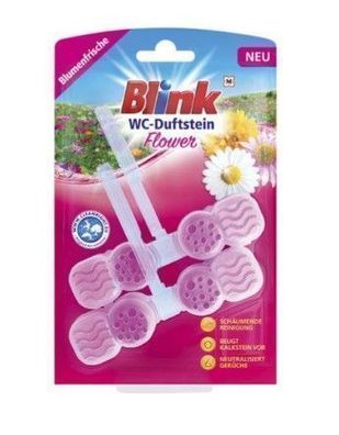 Blumen WC-Anhänger mit Blinklicht, 1 Stéck