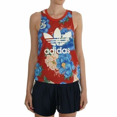 Adidas Originals C Tank Sport Top In Mehrfarbig für Damen Blumenmuster