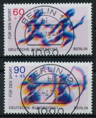 BERLIN 1979 Nr 596-597 zentrisch gestempelt X81963E