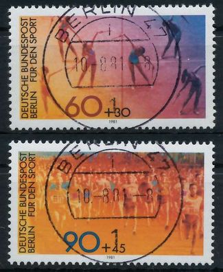 BERLIN 1981 Nr 645-646 zentrisch gestempelt X81976A