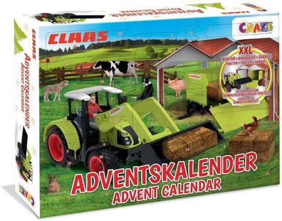 CRAZE Adventskalender Kinder CLAAS Spielzeug Adventskalender XXL Edition