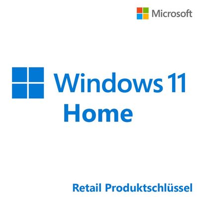 Windows 11 Home Produktschlüssel (Retail/Einzelhandelsversion) - Download