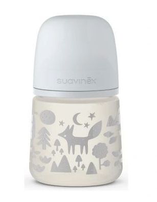 Suavinex SXPro Babyflasche - 270ml, Graue Farbe, Freier Fluss