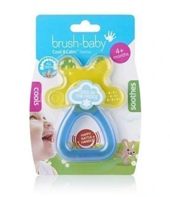 Kéhlendes Baby-Beißspielzeug mit Rasselfunktion | Ab 4 Monaten | Brush-Baby Cool & Ca