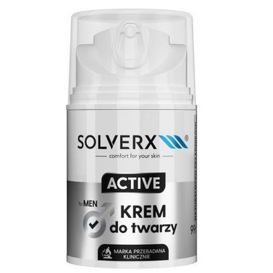 Solverx Active Gesichtscreme für Männer, 50ml