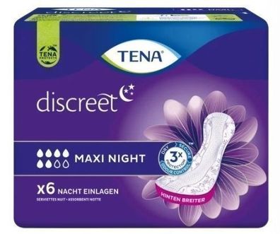 Tena Nacht Einlagen - Diskreter Schutz