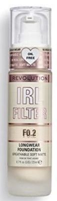 Revolution Iri-Filter Fléssigfoundation F0.2, 23ml - Mattes Finish, Langhaftend