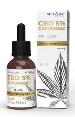 Hanfextrakt 5% CBD Tropfen für Immunstärkung