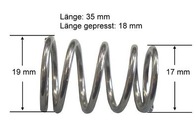 Metallfeder Universal für 16mm Kickerstange