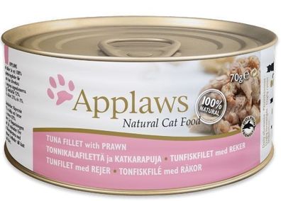 Applaws Natur Katzenfutter, Thunfisch & Garnelen, 70g