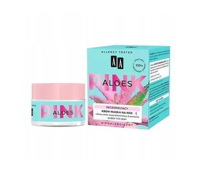 AA Aloes Pink, Nachtcreme-Maske, 50 ml