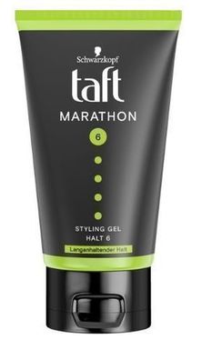 Taft, Marathon 6 Styling Gel, 150 ml - Professionelle Styling-Gel fér Langstreckenlau