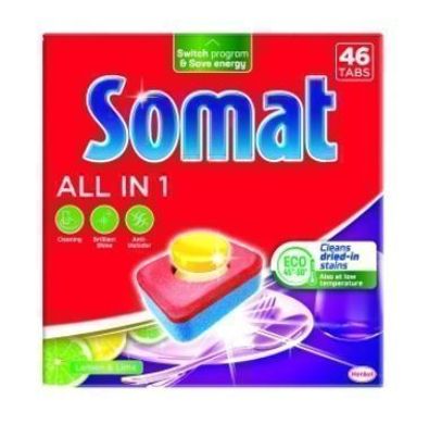 Somat All in 1 Zitronen-Geschirrspültabs 46 Stk