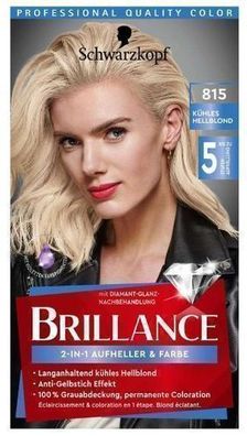 Brillance Professionelle Haarfarbe 815 â?? Kéhles Hellblond â?? 120 ml