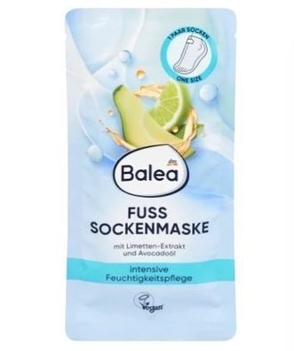 Balea Fußmaske Intensive Feuchtigkeit 1 Paar, 2 Stk