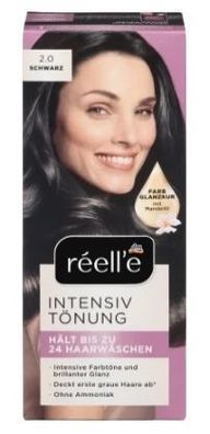 Reell'e, Färbeshampoo, Schwarz 2.0, 85ml