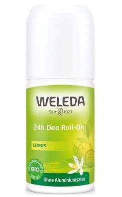 Weleda Zitrus 24h Anti-Transpirant Roll-On, 50 ml - Lang anhaltender Schutz