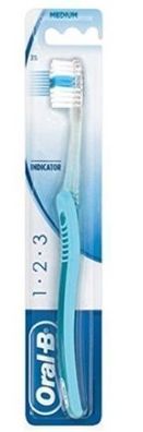 Oral-B, 1.2.3 Indicator Zahnbérste, mittel, 1 Stéck