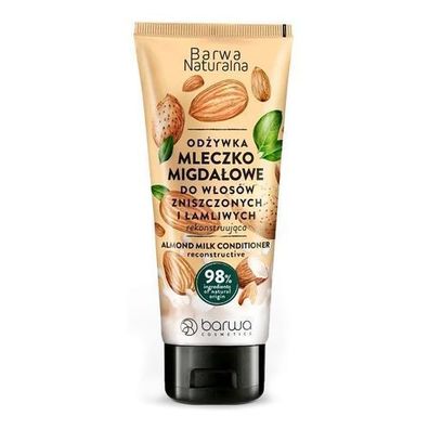 Barwa Natürliche Haarspülung für strapaziertes und brüchiges Haar, Mandelmilch, 200ml