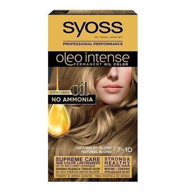 Syoss Blond Haarfarbe mit öliger Formel, 7-10 Naturblond