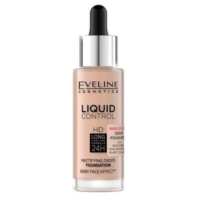 Eveline Cosmetics Flüssigkontrolle HD 24H 32ml Podk?ad Beige Royal