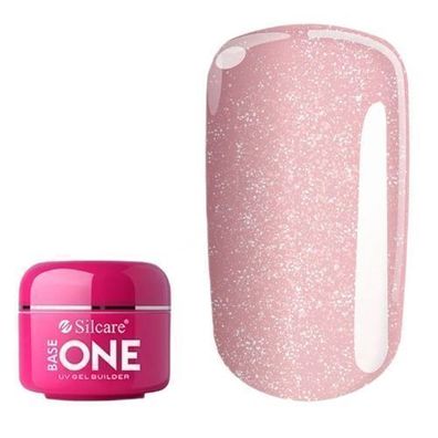 Silcare Base One Shimmer Misty Rose 50g Gel zur Nagelverlängerung