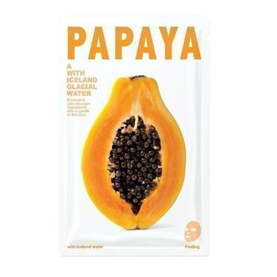 Papaya-Gesichtsmaske Blattform, 10 Stéck