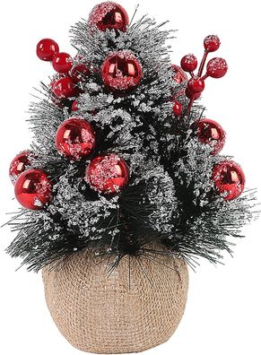 9,5 Zoll Mini Künstlicher Weihnachtsbaum Künstlicher Esstisch