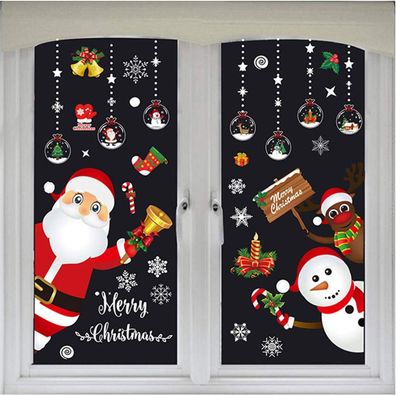 Weihnachtsdekoration, Fensteraufkleber, DIY-Dekorationsaufkleber