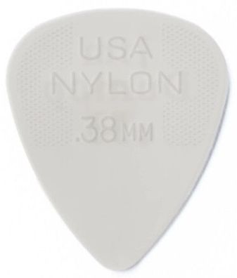 Dunlop Nylon Standard Plektren - 0,38 mm - weiß (1, 3, 6, 12 oder 72 Stück)