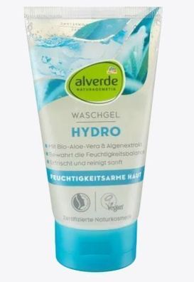 DE) Alverde Å»el do mycia twarzy Hydro, 150 ml (PRODUKT Z Niemiec)