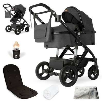 Bergsteiger Nizza 3 in 1 Kinderwagen Babyschale und Isofix Station optional