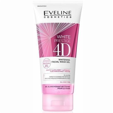 Eveline Cosmetics White Prestige 4D Gesichtsreinigungsgel, 200ml