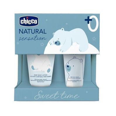 Chicco Natural Sensation Sweet Time Balsam do ciaÅ?a 150ml + krem do twarzy 50ml