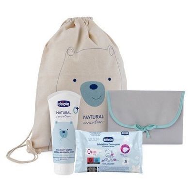 Chicco Natural Sensation Nappy Change Mata do zmiany pieluszek + krem do pieluszki 4w