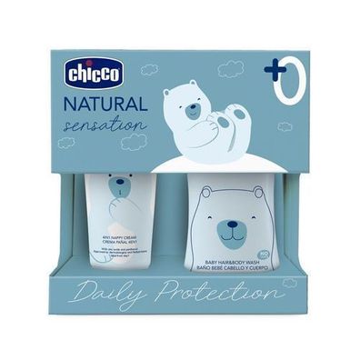 Chicco Natural Sensation Daily Protection PÅ?yn do mycia ciaÅ?a i wÅ?osÃ³w 200ml + kr