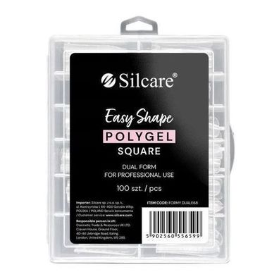 Silcare Polygel Dual Square Formen, 100 St