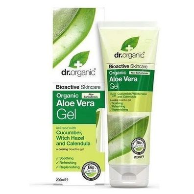 Dr. Organic Aloe Vera Gel With Cucumber NawilÅ¼ajÄ?cy Å¼el do ciaÅ?a z aloesem, 200ml