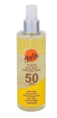 DE) Malibu Clear Protection SPF50 Spray ochronny do opalania, 250ml (PRODUKT Z NIEMI