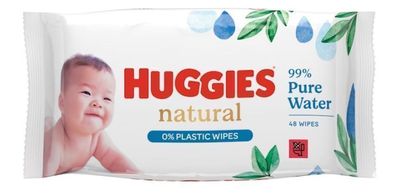 Huggies Baby Pure Water Feuchttücher, 48 Stück