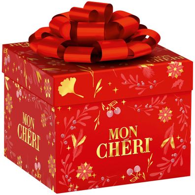 Mon Cherie Geschenkbox mit Schleife Likör Kirsch Pralinen 283g