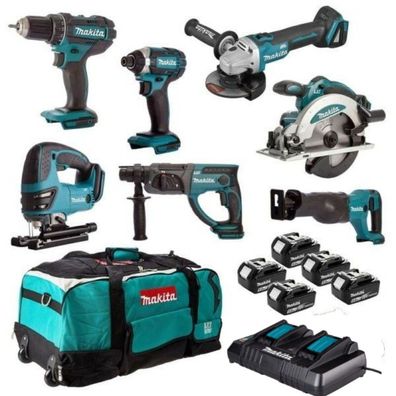 Makita DLX7013PT1 18V LXT Akku-Combopack 7-teilig inkl. 3 Akkus & Ladegerät