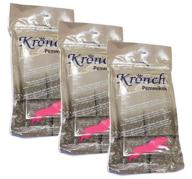 Set Henne Pet Food Kronch Pemmikan - Leichtverdauliche Energie 3x400g