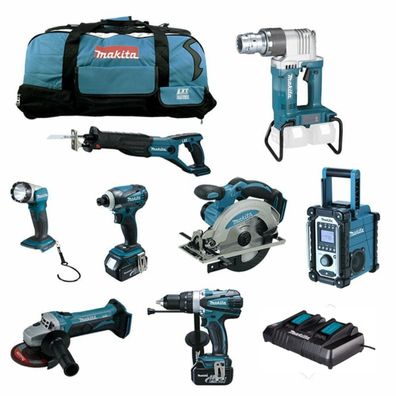 MAKITA 18V Akku Werkzeug Set DHP458 + DSS610 + DWT310 ZK Scherbolzenschrauber