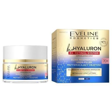 Eveline BioHyaluron 3x Retinol Filler Cream 50ml