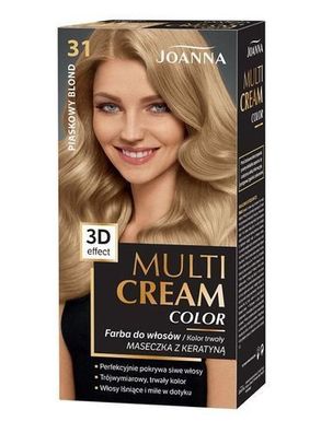 Joanna Multi Cream Color 3D Haarfarbe 31 Sandblond